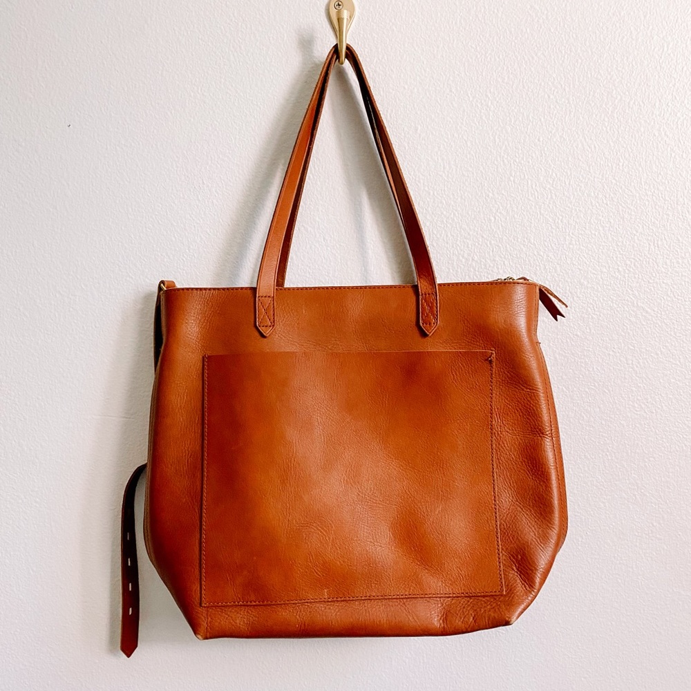 Madewell Medium Zip Top Transport Tote NWOT